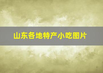 山东各地特产小吃图片