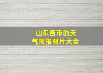 山东各市的天气预报图片大全