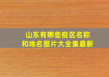 山东有哪些疫区名称和地名图片大全集最新