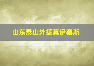 山东泰山外援莫伊塞斯