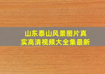 山东泰山风景图片真实高清视频大全集最新