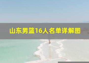 山东男篮16人名单详解图