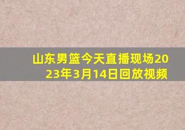 山东男篮今天直播现场2023年3月14日回放视频