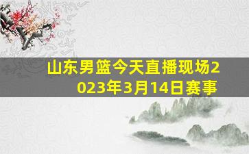 山东男篮今天直播现场2023年3月14日赛事