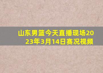 山东男篮今天直播现场2023年3月14日赛况视频