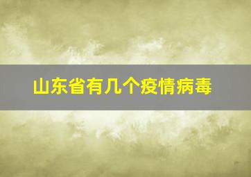 山东省有几个疫情病毒