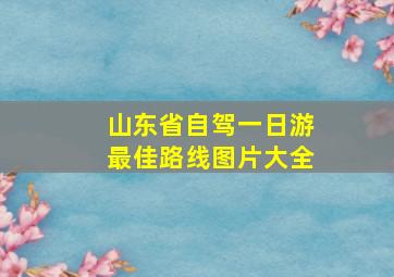 山东省自驾一日游最佳路线图片大全