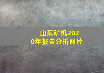 山东矿机2020年报告分析图片