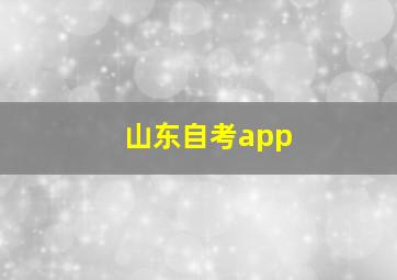 山东自考app