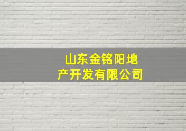 山东金铭阳地产开发有限公司