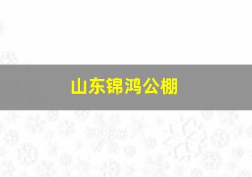 山东锦鸿公棚