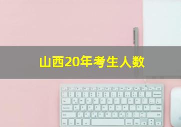 山西20年考生人数