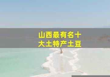 山西最有名十大土特产土豆