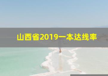 山西省2019一本达线率