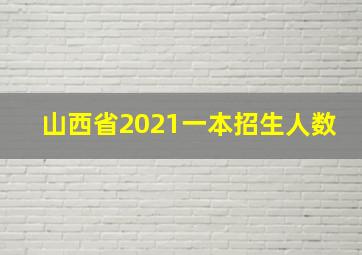 山西省2021一本招生人数