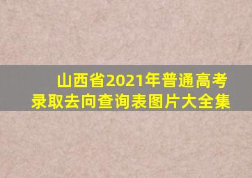 山西省2021年普通高考录取去向查询表图片大全集