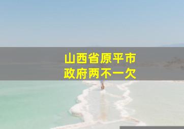 山西省原平市政府两不一欠