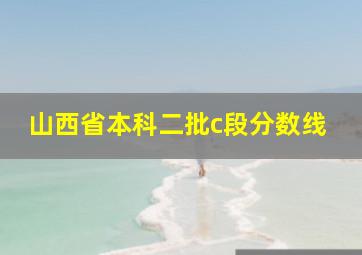 山西省本科二批c段分数线