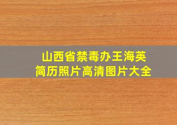 山西省禁毒办王海英简历照片高清图片大全