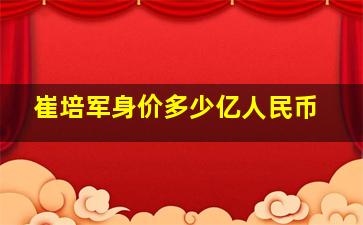 崔培军身价多少亿人民币