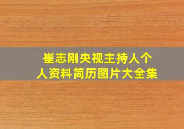 崔志刚央视主持人个人资料简历图片大全集