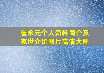 崔永元个人资料简介及家世介绍图片高清大图