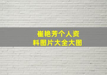 崔艳芳个人资料图片大全大图