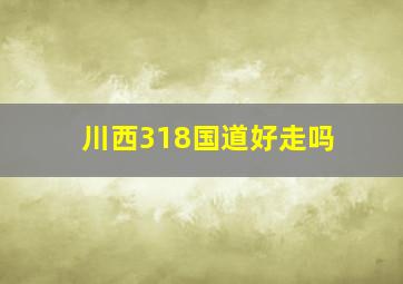 川西318国道好走吗