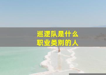 巡逻队是什么职业类别的人