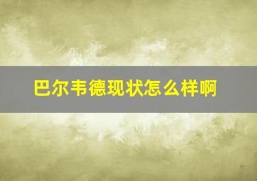 巴尔韦德现状怎么样啊