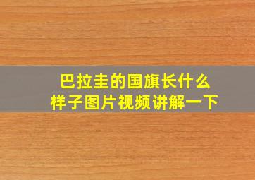 巴拉圭的国旗长什么样子图片视频讲解一下