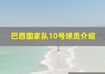 巴西国家队10号球员介绍