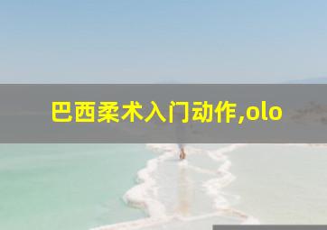 巴西柔术入门动作,olo