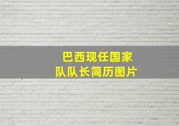 巴西现任国家队队长简历图片