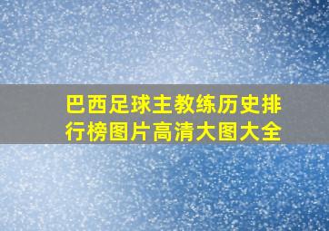 巴西足球主教练历史排行榜图片高清大图大全