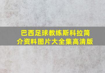 巴西足球教练斯科拉简介资料图片大全集高清版