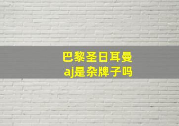 巴黎圣日耳曼aj是杂牌子吗