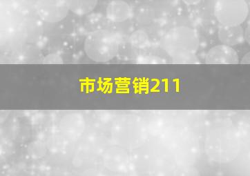 市场营销211