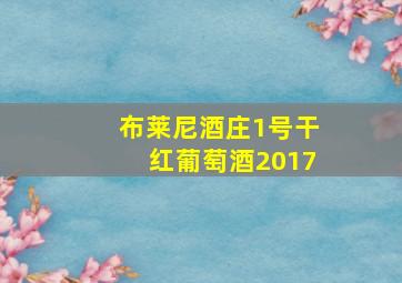 布莱尼酒庄1号干红葡萄酒2017