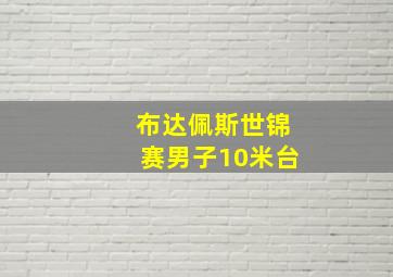 布达佩斯世锦赛男子10米台