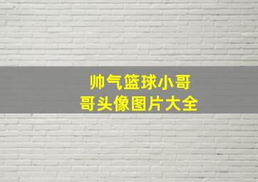 帅气篮球小哥哥头像图片大全