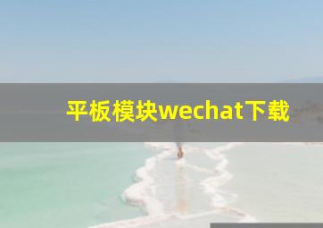 平板模块wechat下载