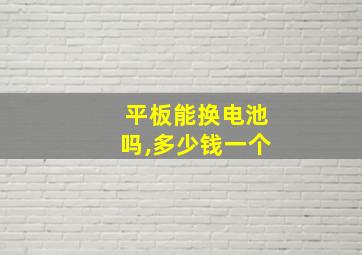 平板能换电池吗,多少钱一个