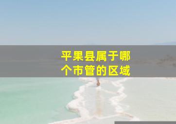 平果县属于哪个市管的区域