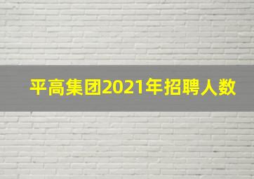 平高集团2021年招聘人数