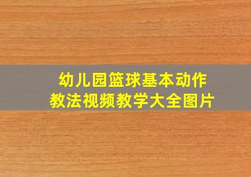 幼儿园篮球基本动作教法视频教学大全图片