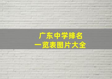 广东中学排名一览表图片大全