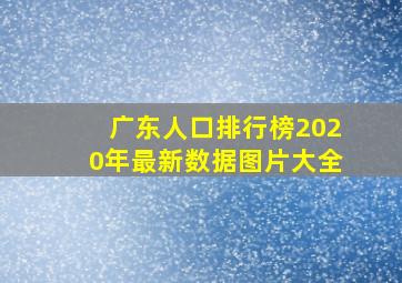 广东人口排行榜2020年最新数据图片大全