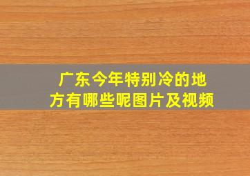 广东今年特别冷的地方有哪些呢图片及视频