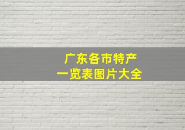 广东各市特产一览表图片大全